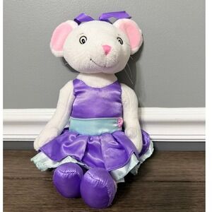 Vintage 2006 Angelina Ballerina Plush Mouse Tutu Ballet Stuffed Animal Toy